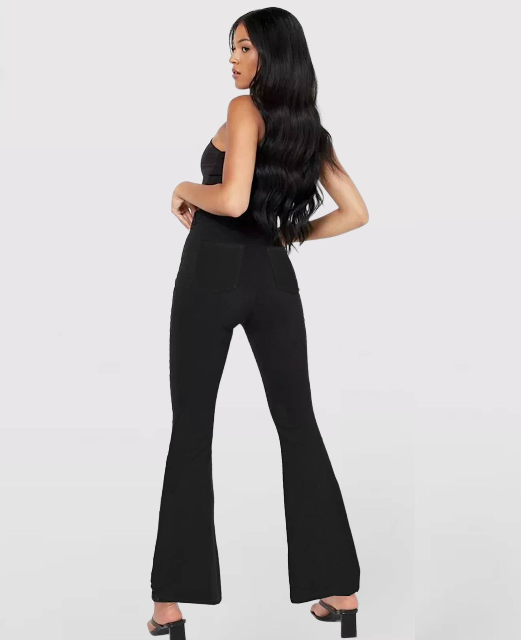 Calça Jeans de Cintura Alta Cruzada - Compre 1 Leve 2