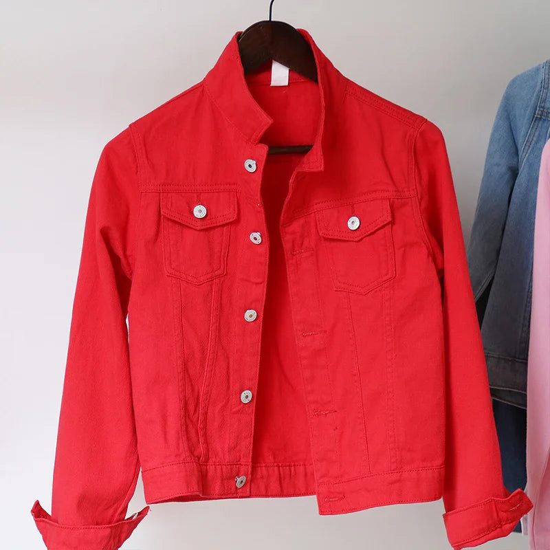 Jaqueta Jeans Feminina Casual