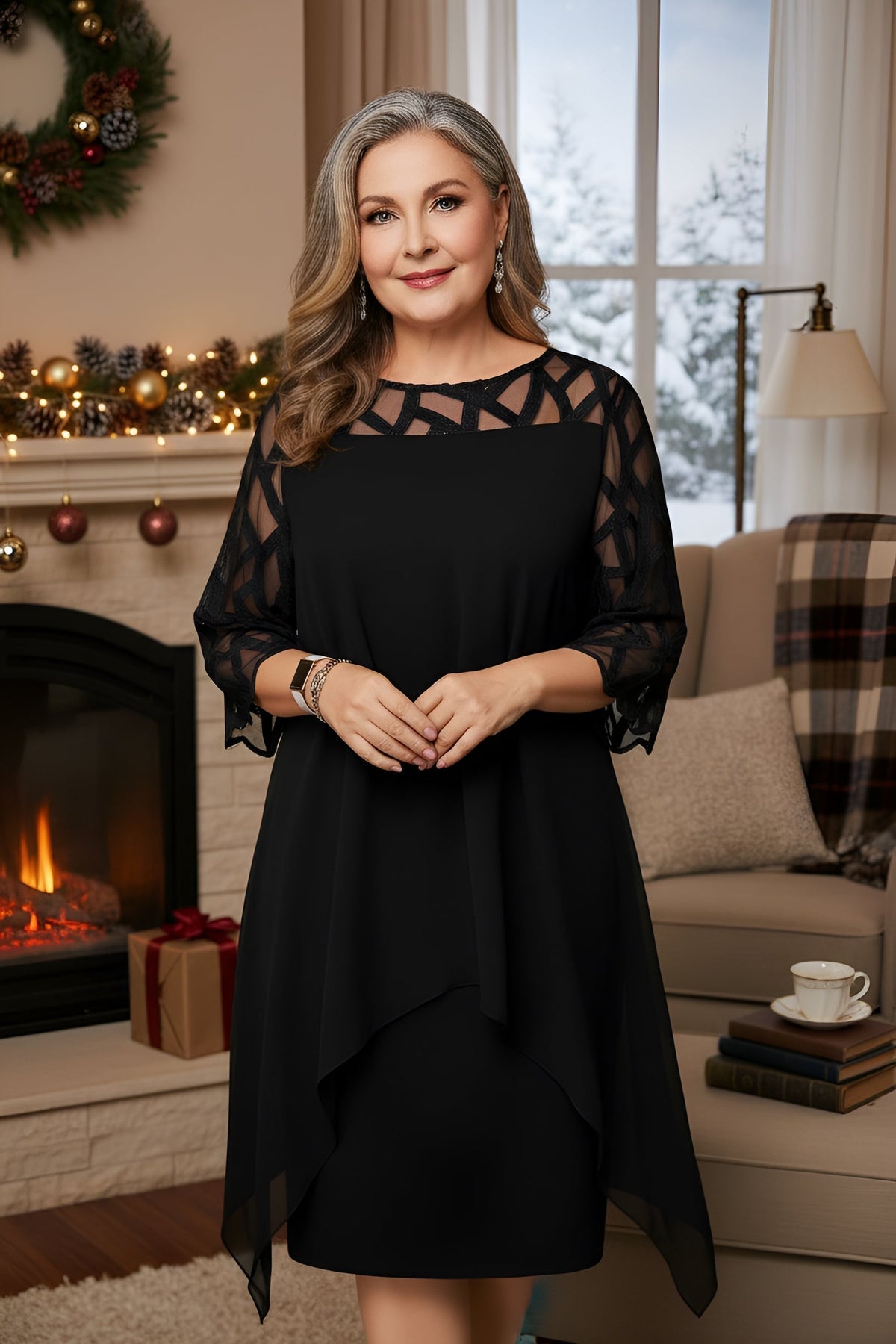 Adelina Lace Elegance Dress